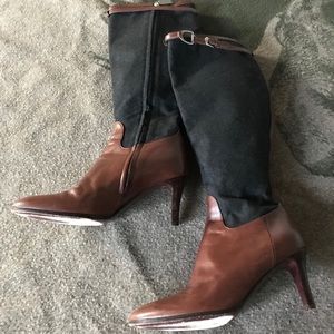 Ralph Lauren collection Italy heeled boots